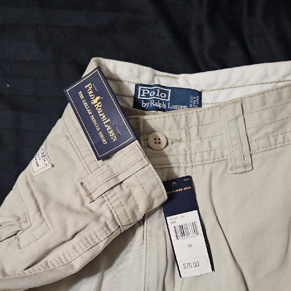 Polo by Ralph Lauren Beige Cargo Shorts - Picture 2 of 4